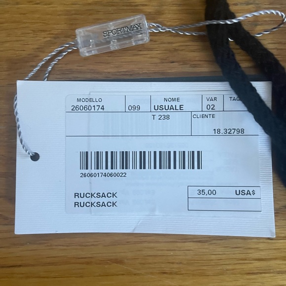 Max Mara Sportmax backpack. NWT - Picture 3 of 4